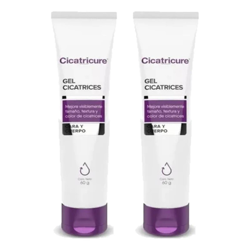 2 Gel Cicatricure 60g Desvanece Cicatrices En Cara Y Cuerpo