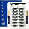 7C SevenCrown 3D Magnetic Eyelashes with Eyeliner Kit - Cat-Eye