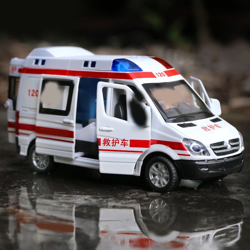 Ambulance Toy Car High Simulation Emergency Vehicle Toy with Light