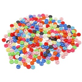 Special Touches 300pcs 4mm Round Multicoloured Mix Resin Buttons For Cardmaking Embellishments