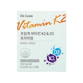 Dr. Lin 닥터린 닥터린 초임계 비타민 K2  D3 프리미엄 300mg x30정 1개 /sj Dr. Lin Doctor Lin Supercritical Vitamin K2 D3 Premium 300mg x 30 tablets 1 pack