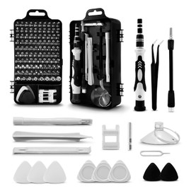 Juego de destornilladores 117 en 1. Destornilladores de precisión extraíble profesional magnética kit de Herramientas de reparación para teléfono/NS S
