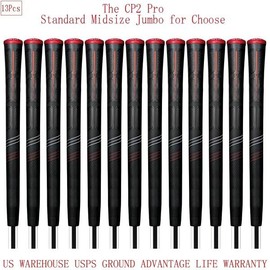 CP2 Pro 13Pcs Golf Club Grip Tacky Feel Standard Midsize Jumbo for Enhanced Golf Performance - Size: Midsize
