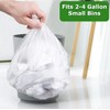 2.6 Gallon Clear Bathroom Trash Bags (240 Bags) 2 Gallon