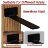 12 Inch Shelf Brackets, 8 Pack Floating Shelf Bracket, 1/5”