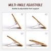 AFOOYO Bamboo Tablet Drawing Stand - Portable & Adjustable 5