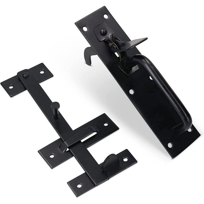 TERF® Heavy Duty Suffolk Gate Latch Door Lock Black Thumb