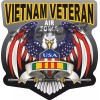 ProSticker Air Force Vietnam Veteran Decal USA Flag Eagle Military