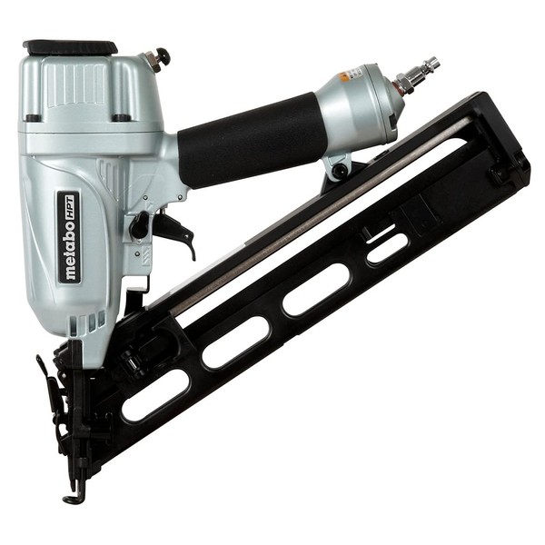 Metabo HPT Finish Nailer Kit | Pro Preferred Brand of Pneumatic Nailers | 15 Gauge | Accepts 1-1/4-Inch to 2-1/2-Inch Finish Nails | Ideal for Crown Moldings, Window Casings, & Exterior Trim | NT65MA4