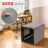 Akinerri Dog Crate Cover with Mesh Window, Double Door Waterproof