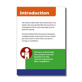 Cherry Point of Work Risk Report/Assessment Book A6 (105 x 148 millimetres) Pocket Size 50 Perforate Pages per Book for Easy Removal