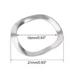 sourcing map 10Pcs 0.63" x 0.83" x 0.01" 304 Stainless