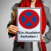 Sign "Einfahrt/Ausfahrt freihalten" Aluminium / Dibond 200 x 300 mm