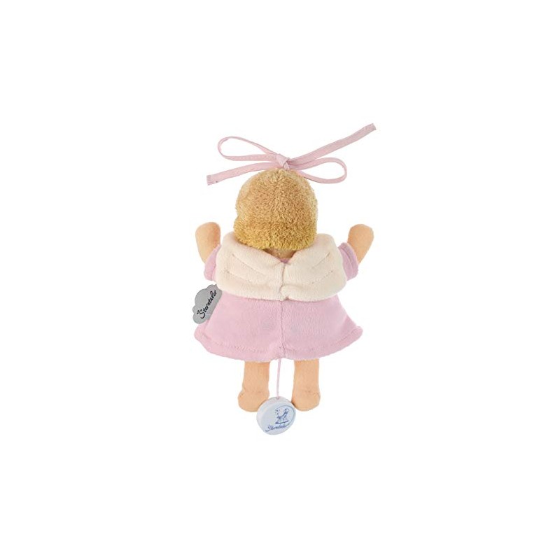 Sterntaler Mini-Spieluhr Schutzengel, Integriertes Spielwerk, Größe: 17 cm, Rosa