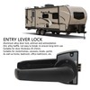 Bathroom Restroom Privacy Lock Entry Lever Lock Aluminum Alloy Matte