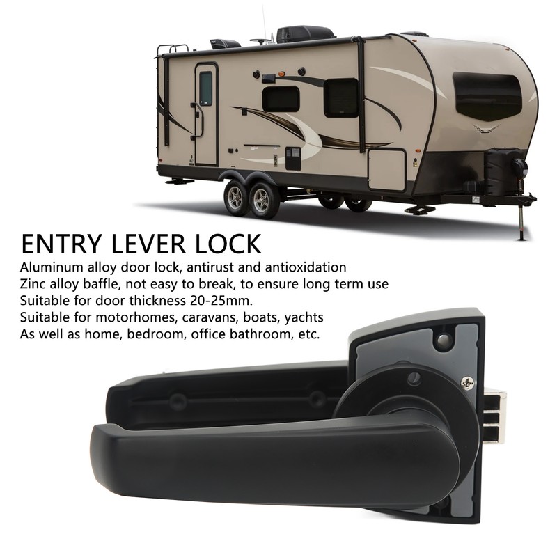 Bathroom Restroom Privacy Lock Entry Lever Lock Aluminum Alloy Matte