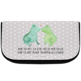 Mr. & Mrs. Panda Frog Love Cosmetic Bag Gift Makeup Bag Toiletry Bag Dream Prince Cosmetic Bag Partner Makeup Bag Anniversary, neutral, Hand Drawn