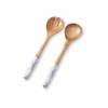 Folkulture Salad Servers or Salad Tongs, Wooden Spoons for Cooking,