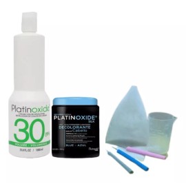 Platinoxide Polvo Decolorante Para Cabello + Peróxido + Gorra De Rayos +