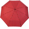 Knirps Regenschirm Taschenschirm Large Duomatic Polka Dots - red-White