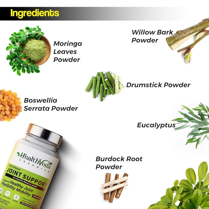  Plant Based Joint Support 1000 mg with Moringa Leaves