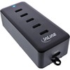 InLine 5-Port USB-C PowerHub, kompakte Ladegerät-Erweiterung für USB-C, intelligente Energieverteilung