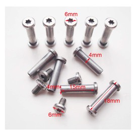 5Afashion SICODA Stainless steel knife screws,Knives bolts and nuts handle fasteners,EDC knife stud shaft rivets pins - pack of 10 sets