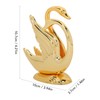 Swan Napkin Holder Golden Swan Design Rustproof Alloy Elegant Style