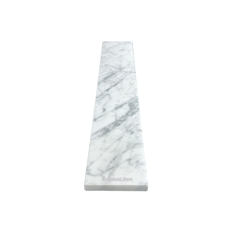 White Carrara Marble Saddle Threshold | Eased Edge | Versatile