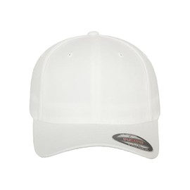 Flexfit Mens Wooly Combed Baseball Cap, White, L-XL UK