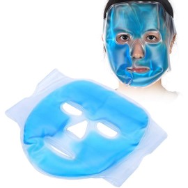 Máscara Facial Reutilizable, Mascara de Gel con FríO Caliente para Alivio de Fatiga MáScara de Sueño de Cara Completa, Paquete de Hielo Facial de Enfriamiento de Calidad Superior