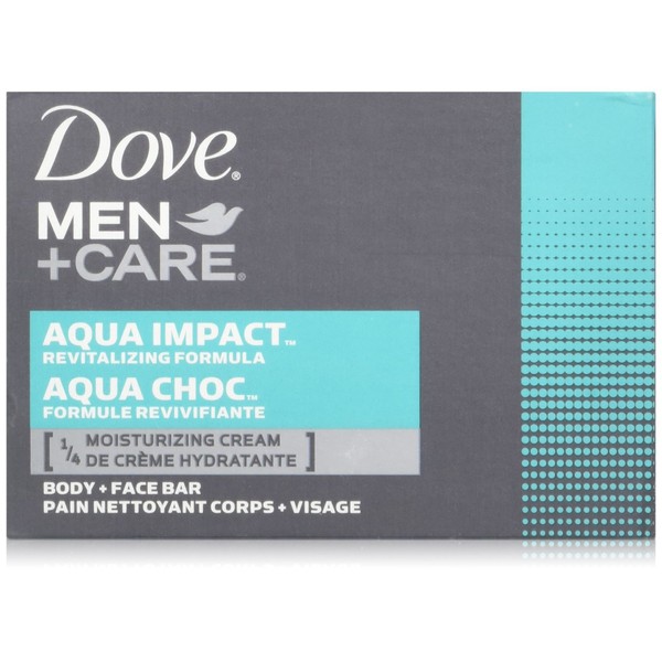 Dove Men + Care Body + Face Bars Aqua Impact - 6 ct