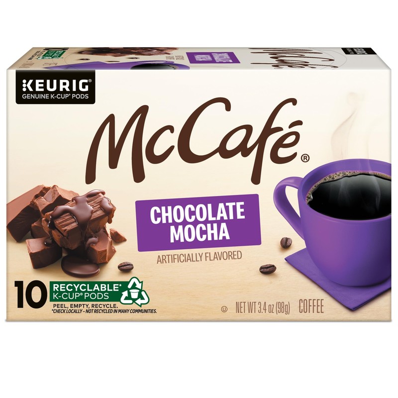 McCafe Chocolate Mocha Coffee, Keurig Single Serve Coffee K-Cup Pods,