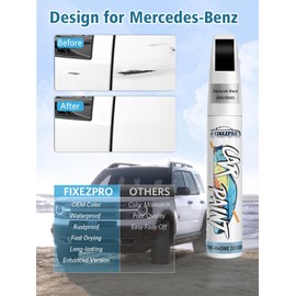 FIXEZPRO 040/9040 Black/Jet Black Car Touch Up Paint Compatible with Benz, Color Match Auto Paint Repair Pen,Professional Car Scratch Repair Remover Pen Quick Drying, Easy to Use