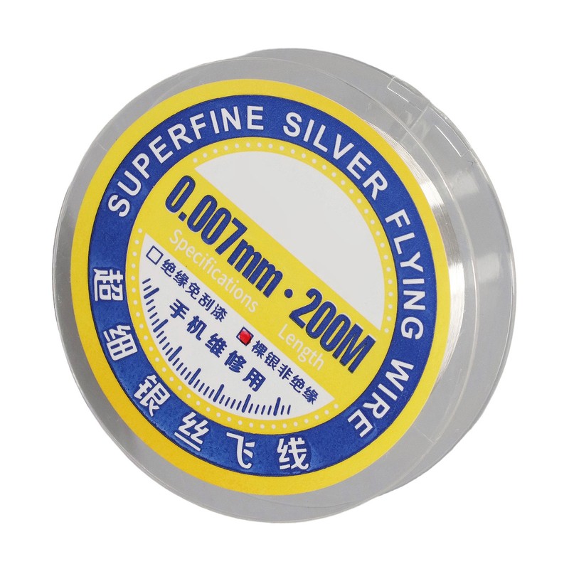 0.007mm Superfine Silver Jumping Wire Stretchable Ultra Fine Electronic Maintenance