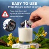 LcFun Electric Lighter - USB Rechargeable, Dual Arc Plasma Lighter,