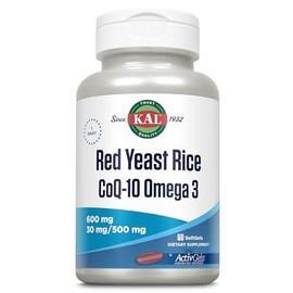 Kal Arroz de levadura roja COQ10 Omega 3, 60 unidades