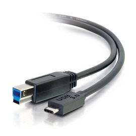 Legrand - C2G USB 3.0 Cable, USB C to B Cable, Black Data Transfer Cable, 10 Foot C2G USB Cable, 1 Count, C2G 28867