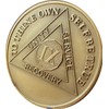 9 Year AA Medallion Premium Bronze Sobriety Chip Serenity Prayer