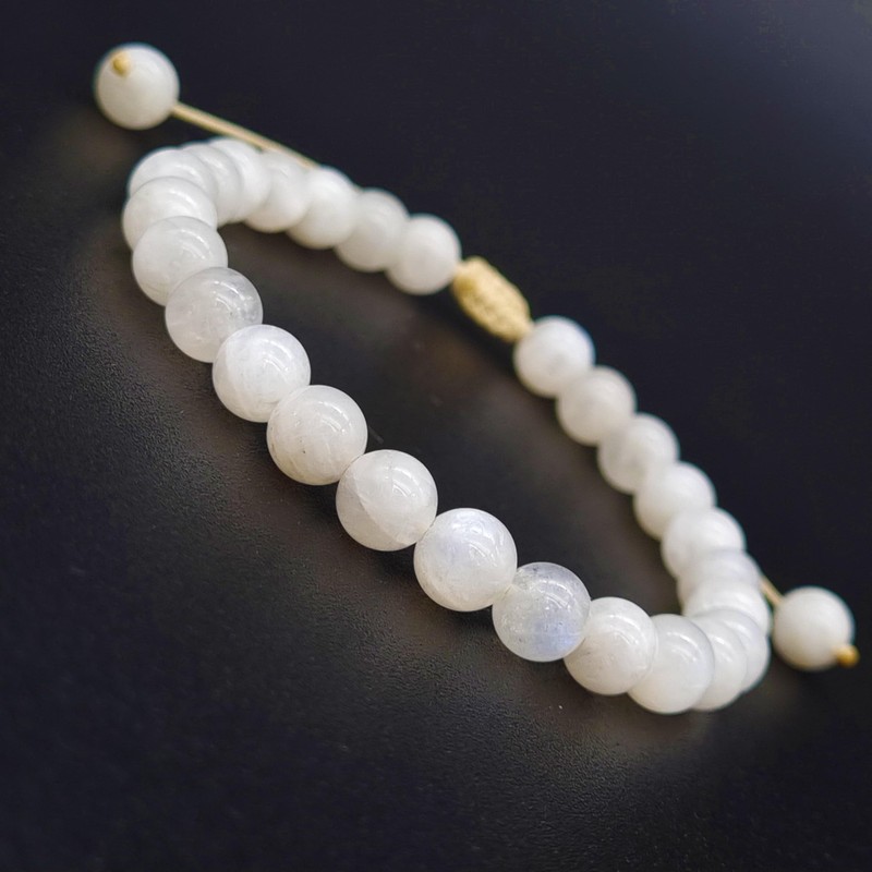 Pulsera de Piedra Luna 100% Natural | Balance, Equilibrio Emocional