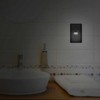 Black Wall Outlet Receptacle with Night Light,Electrical Receptacle Outlets,15A 125V,