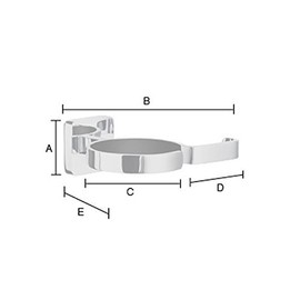 Smedbo OK323 Fön- und Glätteisenhalter,Chrom