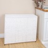 Household Essentials 3 Compartment Laundry Sorter, Wicker Laundry Sorter