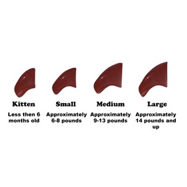 Purrdy Paws One Year Supply Soft Nail Caps for Cats Brown Kitten - Extra Adhesives