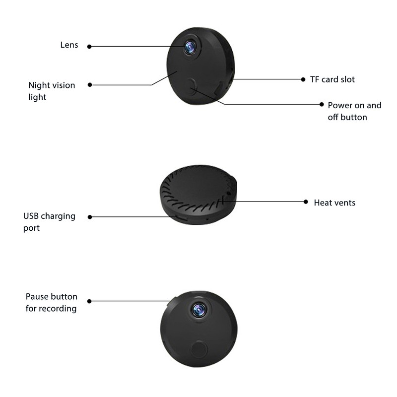 Mini WiFi Camera 1080P HD Wireless Motion Detection Night Vision