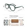 AMOMOMA 3 Pack Retro Oversized Aviator Reading Glasses for Women