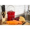 Premier Housewares Compost Bin with Handle, Red