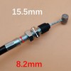Left Rear Brake Parking Cable Set Compatible with Kawasaki Mule