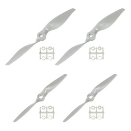 uxcell 8x6" 8x6" Propeller RC Propeller 2 Van Blade Prop Gray Adapter with Ring for Electric Airplane Aircraft 4pcs
