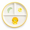 Ceramic Divided Plate for Kids – 3-Section Cartoon Dinner Dish